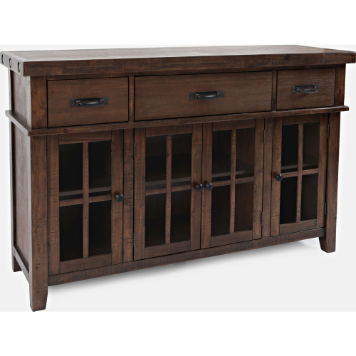 Mission Viejo 3 Drawer Server in Distressed Wood